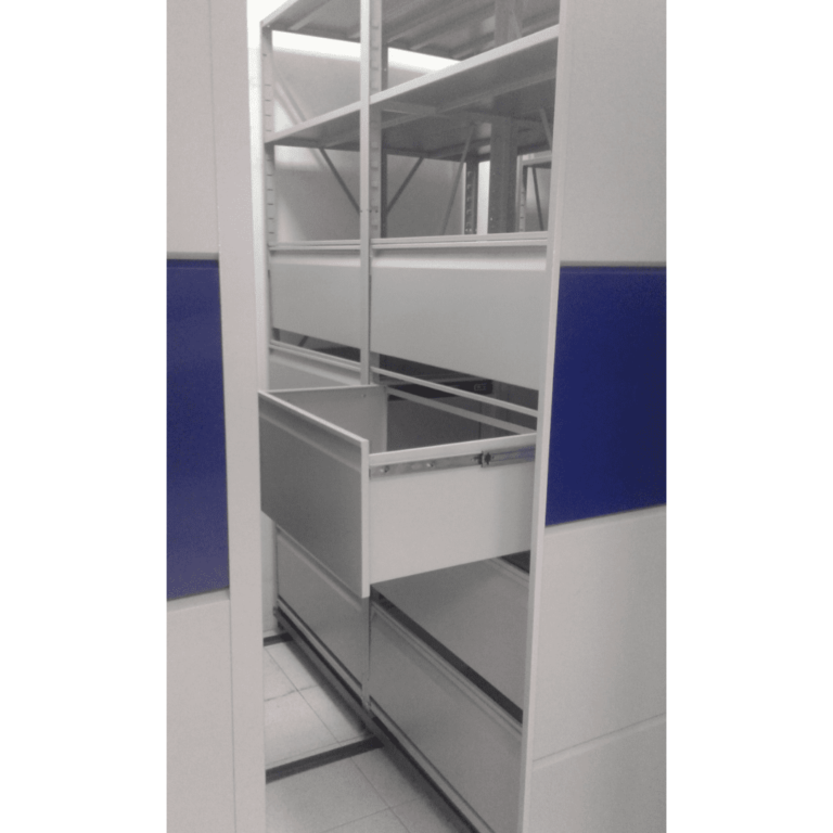 Archivo rodante con canastilla