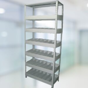 Estante metálico tornillero, para organizar pequeños artículos. Optimización de especio