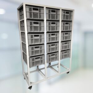 Estantería fabricada a medida, para cualquier uso que la industria necesite.