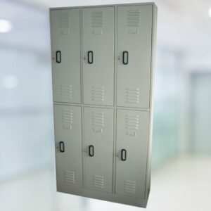 Locker metálico 6 casilla, con seguridad, para almacenamiento de objetos personales