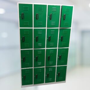 Locker metálico16 casillas, con seguridad, para almacenamiento de objetos personales
