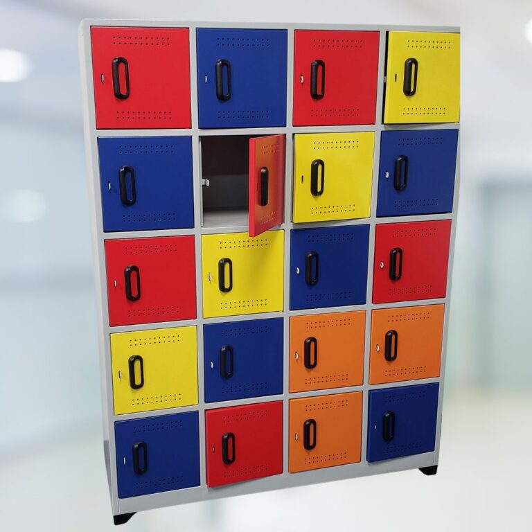 Locker metálico de 20 casillas, para almacenamiento de objetos personales