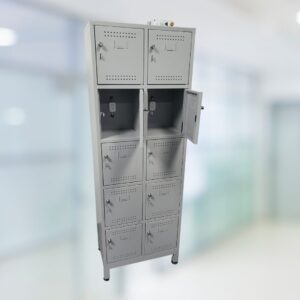 Locker con conexión individual para carga de celular. Número de casillas según necesidad