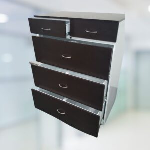 Archivador metálico 5 gavetas, organizador de carpetas