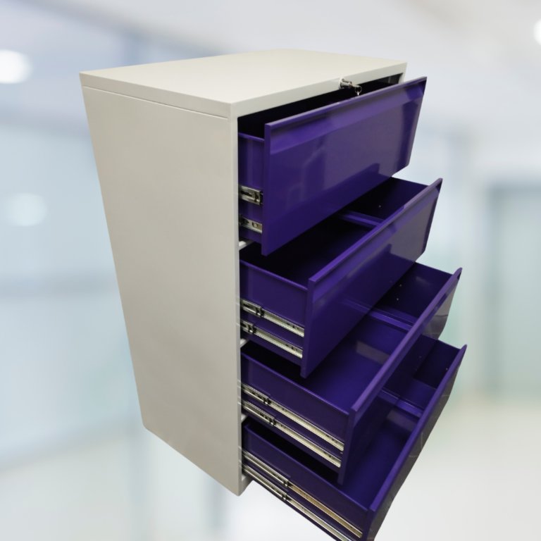 Archivador metálico de 4 gavetas, para archivar carpetas colgantes
