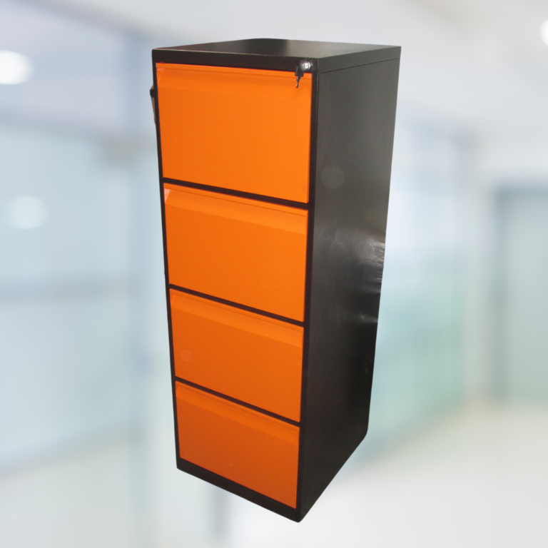 Archivador vertical 4 gavetas naranja