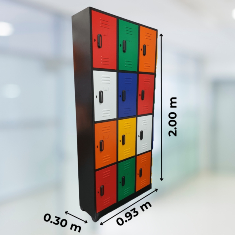 Locker 12 casillas varios colores