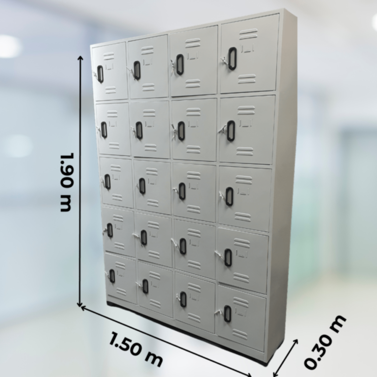 Locker 20 casillas gris