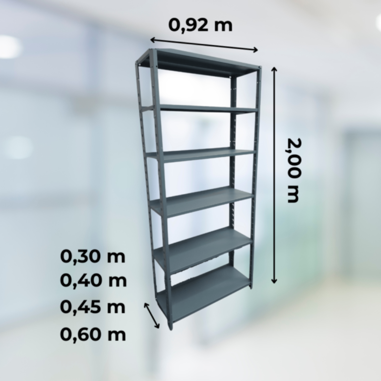 Estantería liviana color gris